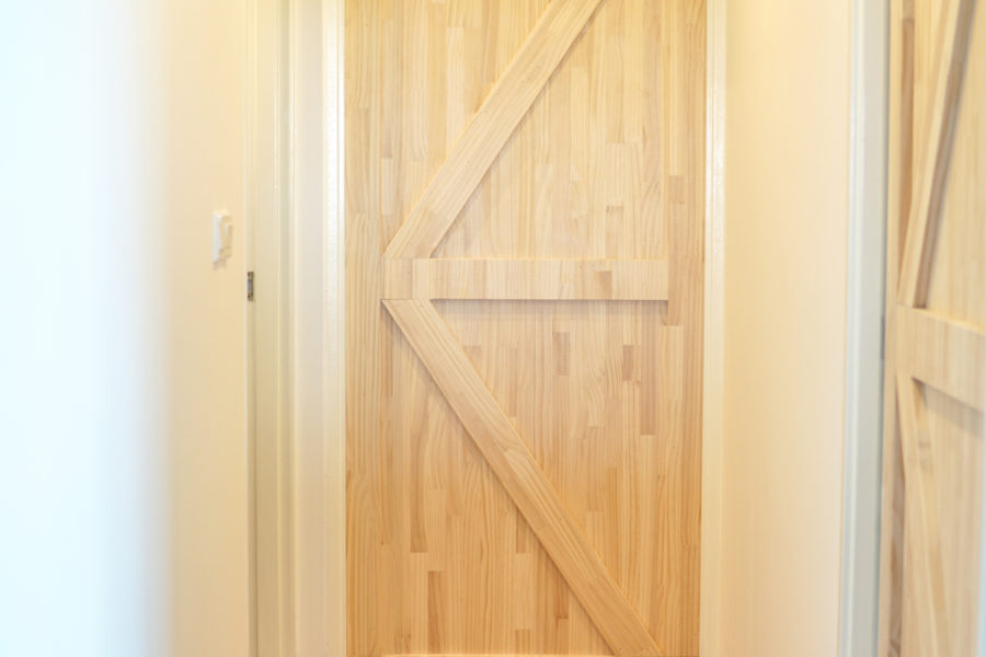 Pine Wood Bedroom Door